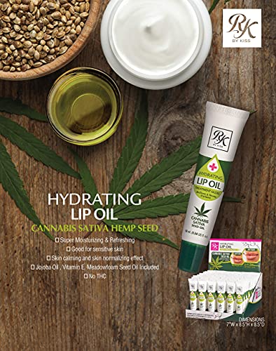 Ruby Kisses Hydrating Lip Oil Cannabis Sativa Hemp Seed RLO04D1 (3 PACK)