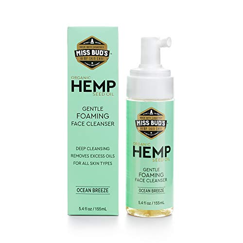 Miss Bud's Hemp Gentle Foaming Face Cleanser Daily Facial Cleanser for All Skin Types