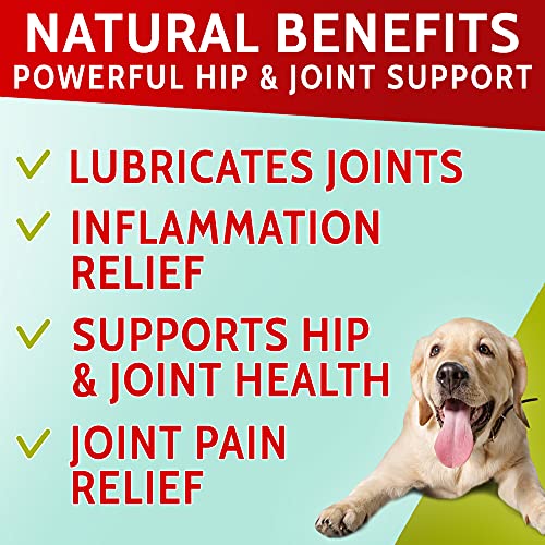 PawfectChew Hemp + Glucosamine Treats for Dogs - Made in USA Hip & Joint Supplement w/Hemp Oil Chondroitin MSM Turmeric - Natural Pain Relief - All Breeds Sizes - 120 Soft Chews - Bacon Flavor