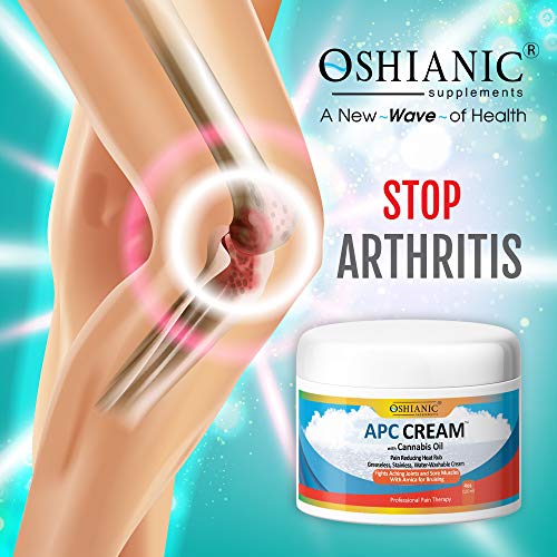 APC CREAM WITH CANNABIS OIL 8OZ | Helps with Arthritis Pain and Joint Pain | Helps Reduce Neck & Back Pain | Helps Reduce Tendonitis | Helps Reduce Sciatic Nerve Pain