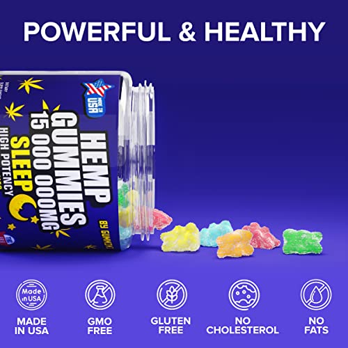 Hеmр Gummies for Restful Nights - Soothes Soreness and Discomfort in The Body - High Potency Hеmp Oil Extract - Assorted Fruit Flavors - Made in USA