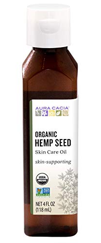 Aura Cacia Organic Hydrating Hemp Seed Skin Care Oil | 4 fl oz.