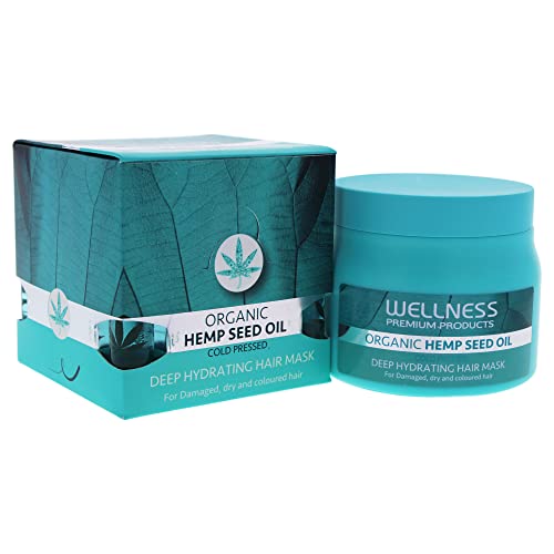 Wellness Premium Products Organic Hemp Seed Oil - Deep Hydrating Mask & Ampoule Treatment (500ml)