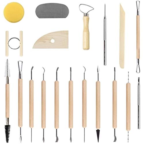 Polymer Clay Tool Kit with Wooden Handles