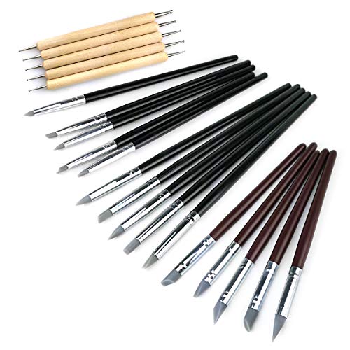 20-Piece Silicone Clay Modeling and Carving Tools