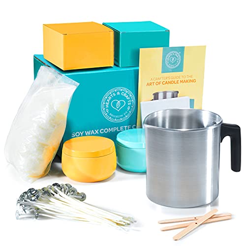 Complete Soy Wax Candle Making Kit - Hearts & Crafts
