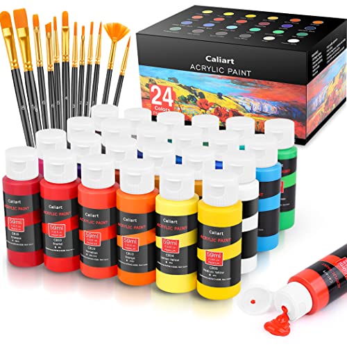 Acrylic Paint Set with Brushes and Colors