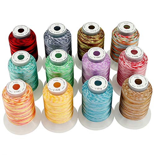 12-Color Variegated Embroidery Thread Kit