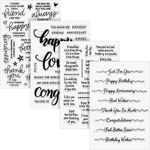 Clear Stamp Set for Card Making & Scrapbooking