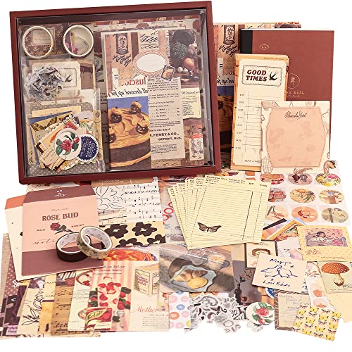 Vintage Scrapbooking Kit with 348 Pieces