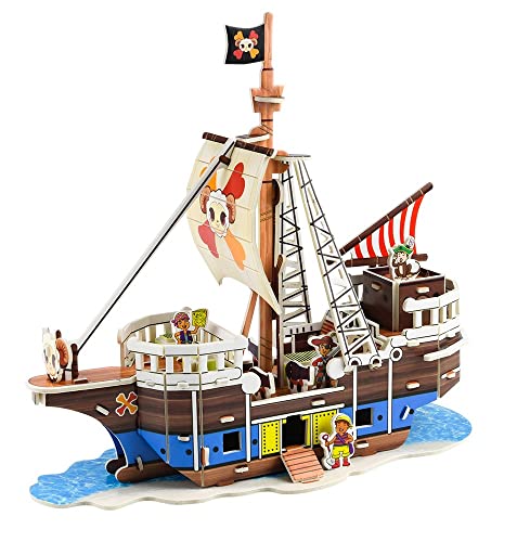 DIY 3D Pirate Ship Puzzle Set
