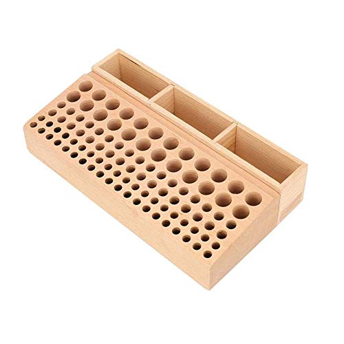 Wooden Leather Tool Holder with 98 Holes