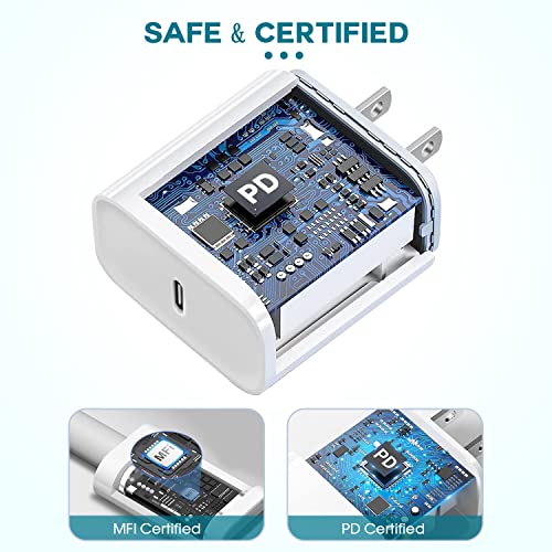 iPhone Fast Charger 2Pack + 6FT Lightning Cables