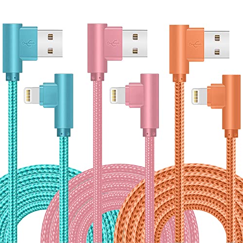 MFi Certified 10FT Nylon Braided Lightning Cable (3 Pack)