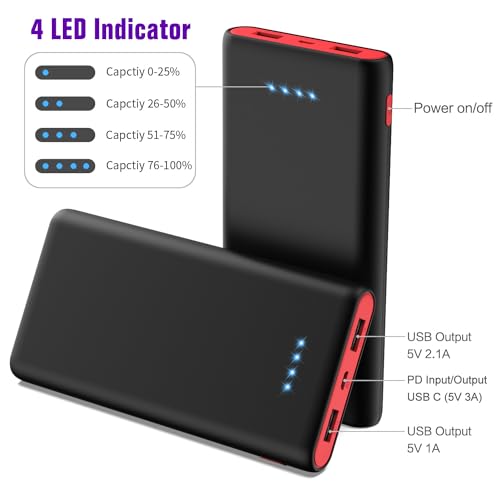 Ultra-High Capacity Power Bank for Phones (25800mAh)