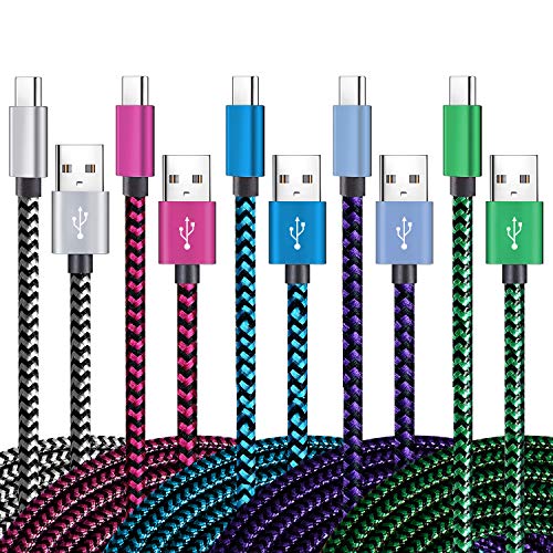 Braided USB Type C Cable Pack Compatible Samsung
