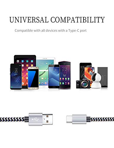 Braided USB Type C Cable Pack Compatible Samsung