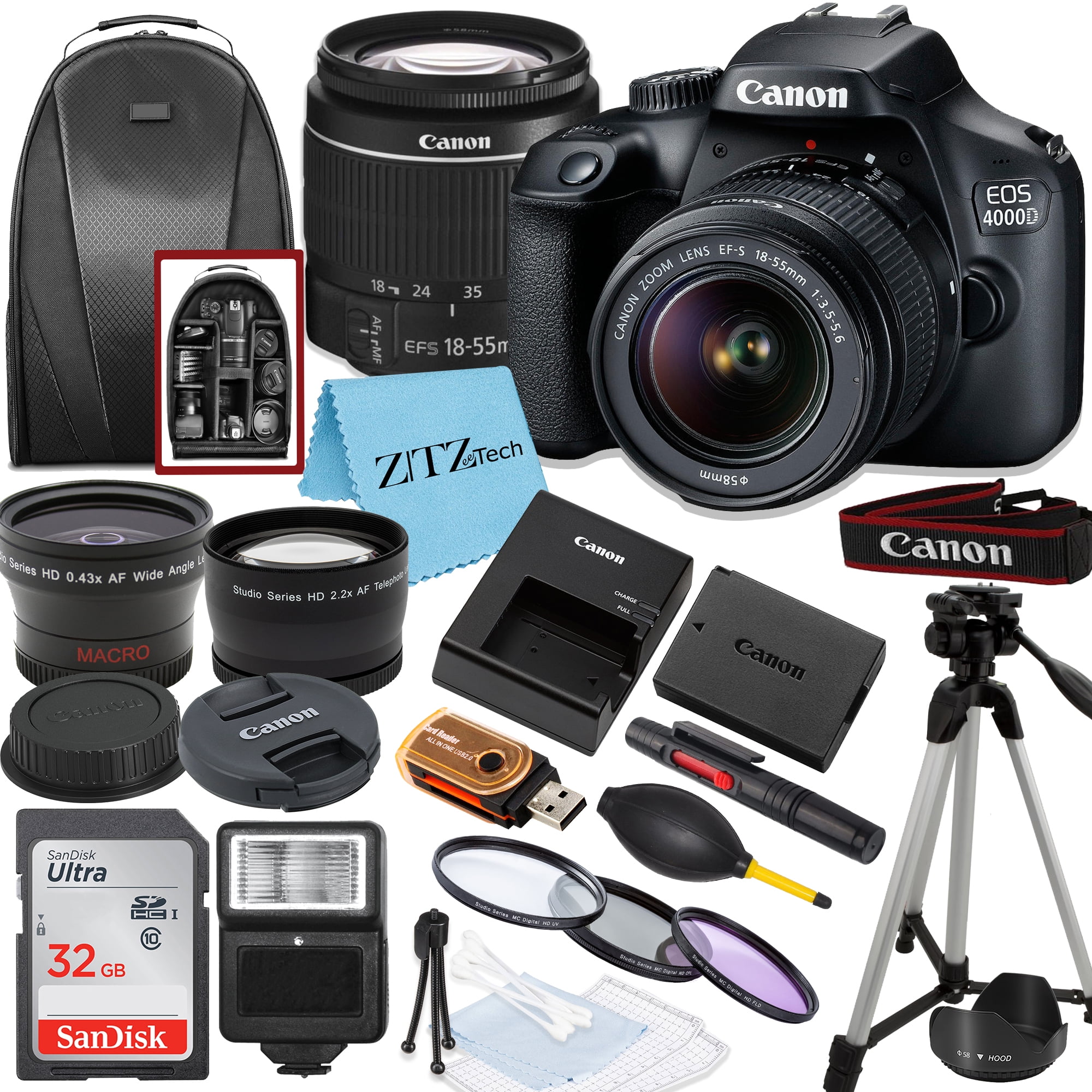 Canon EOS Rebel T100 DSLR Camera with Accessories