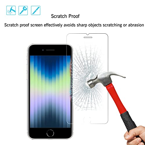 iPhone SE 2020/2022 Tempered Glass Screen Protector 3-Pack