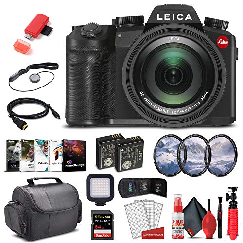 Deluxe Bundle: Leica V-Lux 5 Camera + Accessories