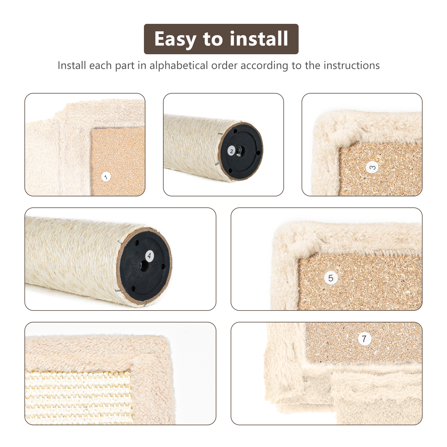 Beige Cat Condo Wall Set