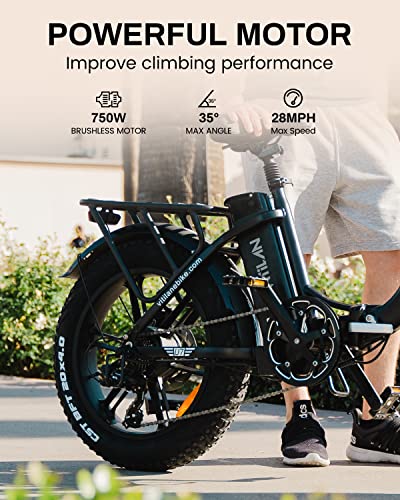 VITILAN U7 750W Folding eBike, 20'' Fat Tire
