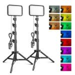 RGB Video Lighting Kit with Adjustable Tripod