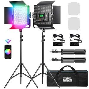 K80 RGB LED Video Light Kit for Creators