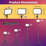 RGB Video Lighting Kit with Adjustable Tripod