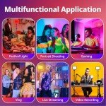 RGB Video Lighting Kit with Adjustable Tripod