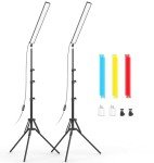 LED Video Light Stick Set with Adjustable Tripod