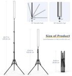 LED Video Light Stick Set with Adjustable Tripod