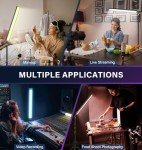 LED Video Light Stick Set with Adjustable Tripod