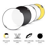 5-in-1 43" Collapsible Photography Reflector Kit