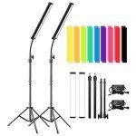 Gepege LED Video Light Kit with Tripod & Filters