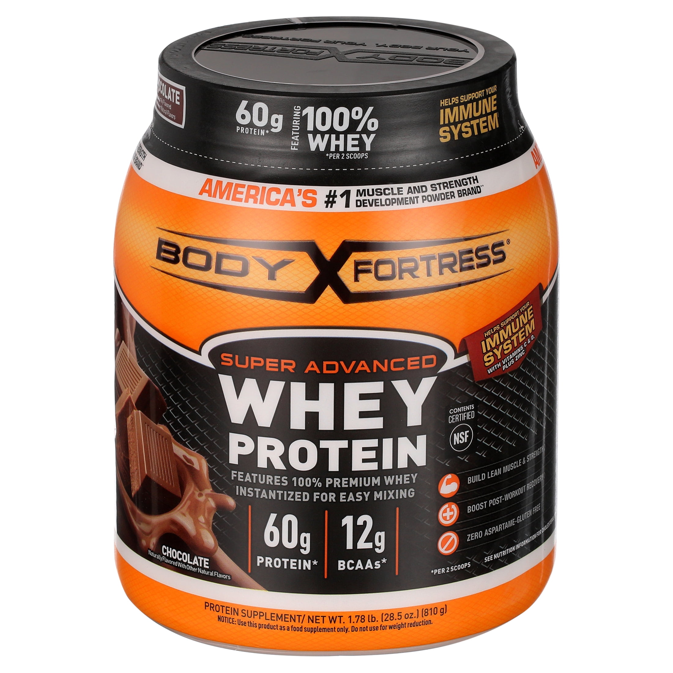 Chocolate Whey Protein Powder, 1.78 lb