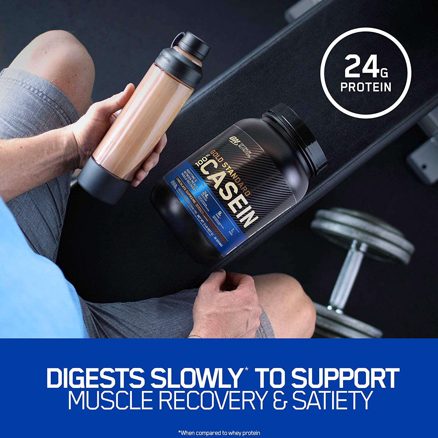 Cookies & Cream Casein Protein Powder - 2lb