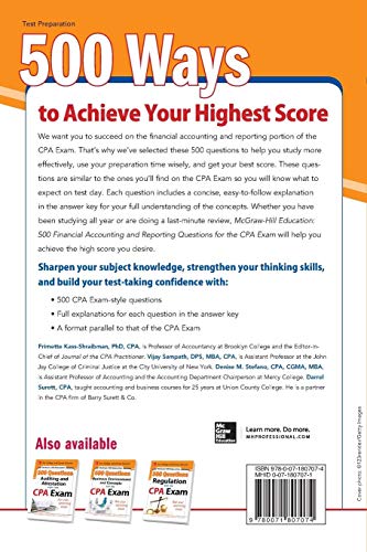 500 Financial Accounting Questions for CPA Exam