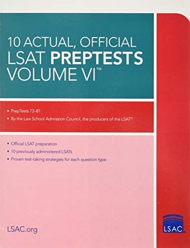 LSAT PrepTests Volume VI: Tests 72-81