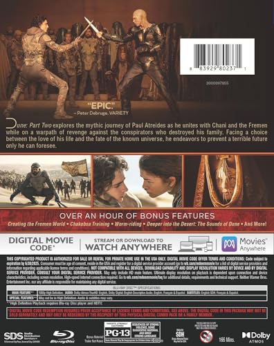 Dune: Part Two Combo Pack