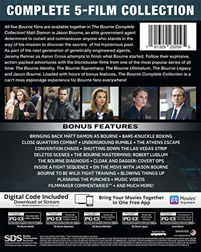 Bourne Complete Collection - Blu-ray + Digital Set