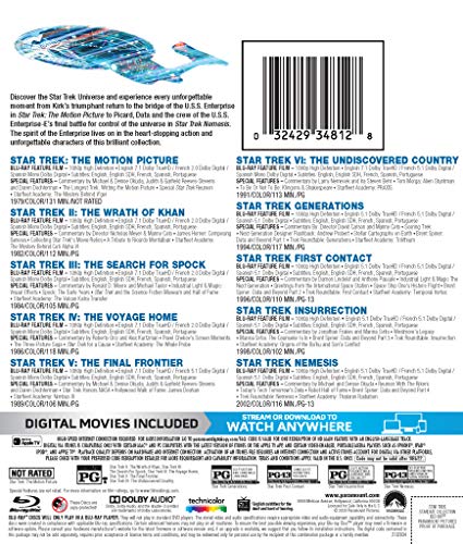 Star Trek 10 Film Collection Blu-ray + Digital