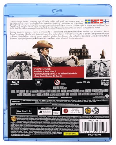 Giant 1956 Blu Ray Film Standard Blu-Ray