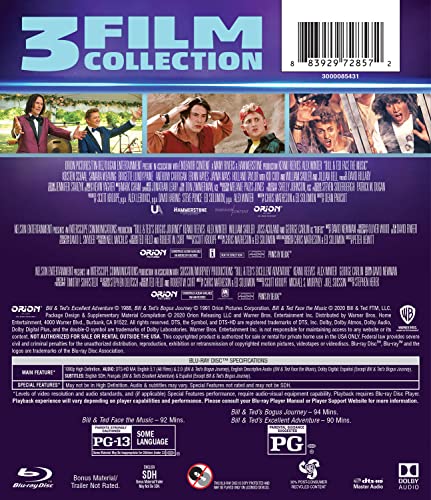 Bill & Ted Trilogy Blu-ray: Face Music, Bogus Journey