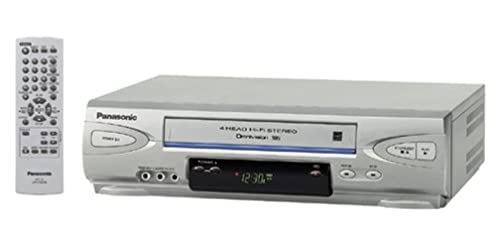 Panasonic 4-Head Hi-Fi VCR in Silver Color