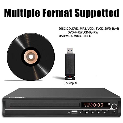 Foramor HDMI DVD Player, 1080P Full HD, Remote Control