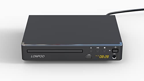 LONPOO DVD Player with HDMI and Microphone Port