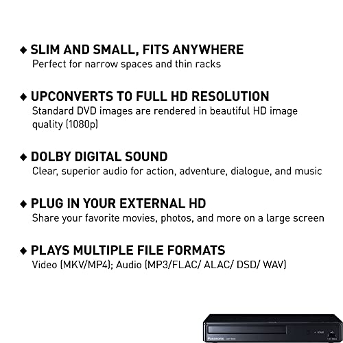 Panasonic Blu Ray Player with Full HD Picture