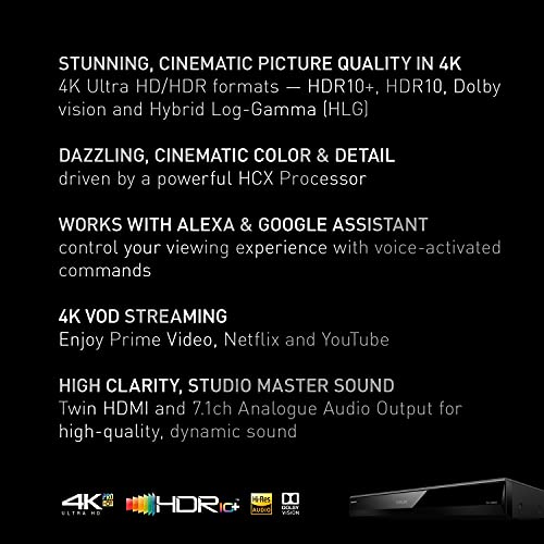 Panasonic 4K Blu Ray Player with Dolby Vision