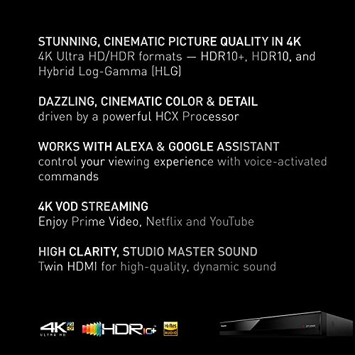 Panasonic 4K Blu Ray Player with Hi-Res Audio